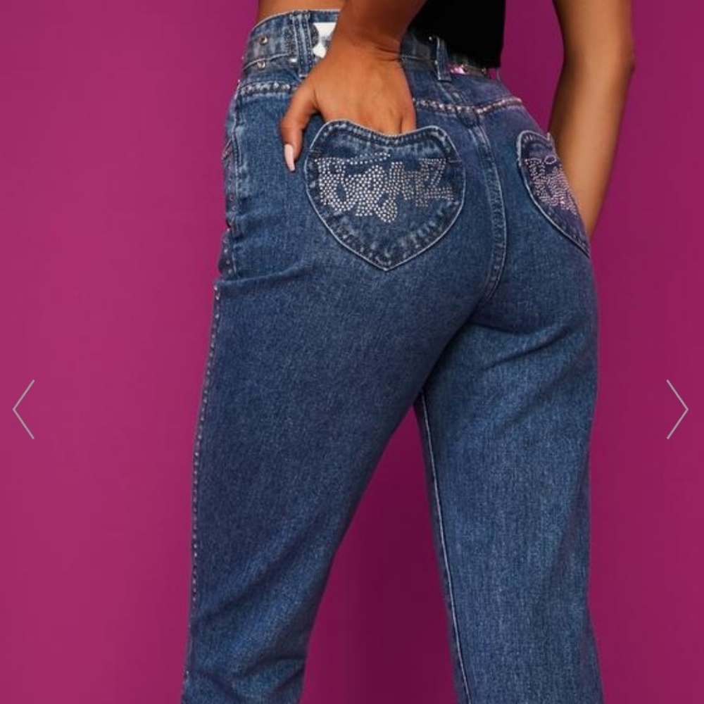 Dollskill Bratz Denim Rhinestone Jeans (Lap of Luxury Skinny Jeans)